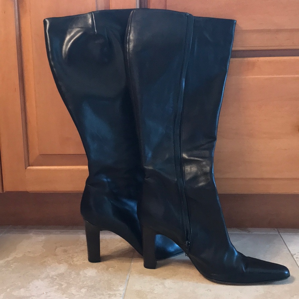 Tall black boots